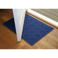 Bungalow Flooring 24 in. L x 36 in. W Navy Waterguard Star QuiLight Mat