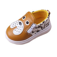 For 1-3Years old Boys Girls ,Clode® Baby PU Leater Children Shoes Princess Toddler Shoes Tendon Soft Bottom Crib Shoes (24~30Months, Yellow)