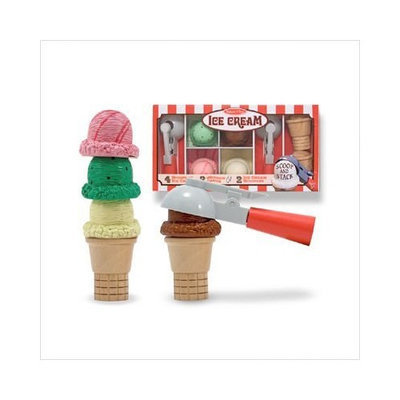 Lights Camera Interaction Deluxe Wooden Ice Cream Cones with Ice Cream Scoopers