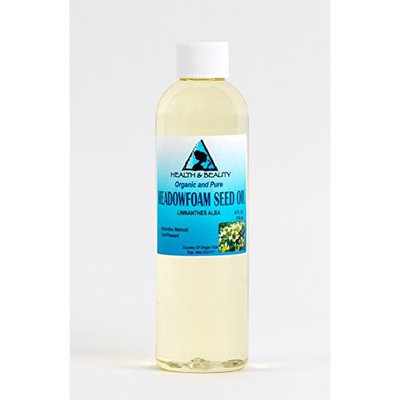 Meadowfoam Seed Oil Organic Expeller Pressed by H&B OILS CENTER Natural Fresh 100% Pure 4 oz