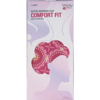 Beauty 360 Comfort Fit Satin Shower Cap