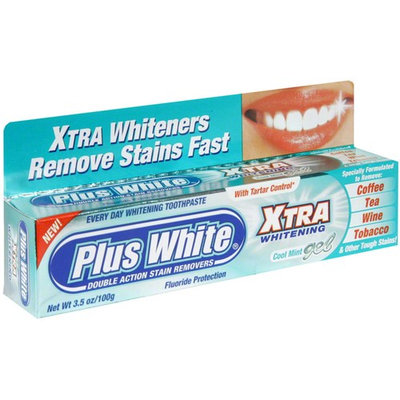 Plus White Xtra Whitening Toothpaste Gel Cool Mint 3.50 oz