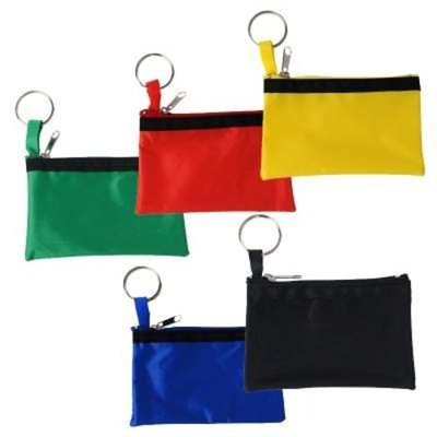 Zipped Key Case Purse - Water-Resistant Nylon