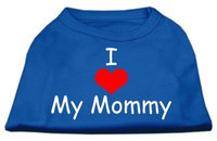 Ahi I Love My Mommy Screen Print Shirts Blue Lg (14)