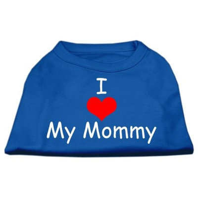Ahi I Love My Mommy Screen Print Shirts Blue Lg (14)