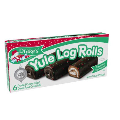 Drake's Christmas Yule Log Rolls, 6 ct, 12.46 oz