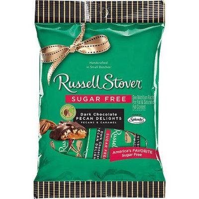 Russell Stover Sugar Free Dark Chocolate Pecan Delights, 3 oz