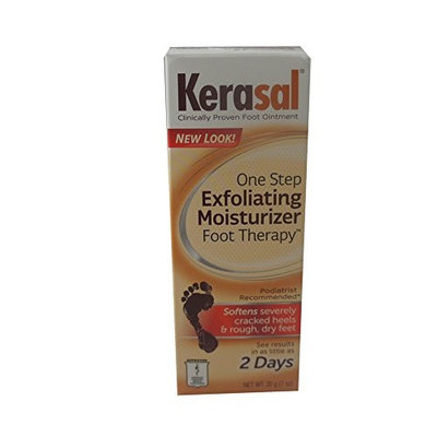 2 Pack Kerasal One Step Exfoliating Moisturizer Therapy Foot Ointment 1 Oz Each