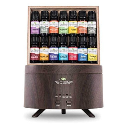 Plant Therapy 7 & 7 Wood Grain Aromafuse Gift Set