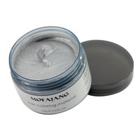 Mofajang Hair Wax Color Styling Cream Mud, Hairstyle Dye Pomade, Temporary, Gray