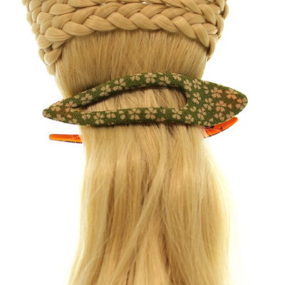 Annie Loto Sudios Jewelry Green Arch Clip Medium Hair Accessory Style, 1.00 in. - 374A