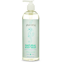 Puracy Natural Body Wash Refill, Sulfate-Free Shower Gel and Daily Cleanser, Citrus and Sea Salt, 64 Ounce Pouch