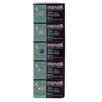 Maxell Watch Calculators Battery Button cell SR41SW RW37 384 1.55v (5 Batteries)