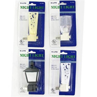 K-Lite GI027 Night Light Assorted Styles Case of 144