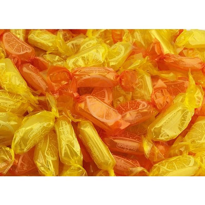 Cedrinca Spicchi Duri, Hard Candy Orange Lemon Mixed Flavors (Pack of 2 Pound)