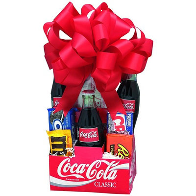 KaBloom Gift Basket Collection: Old Time Classic Soda Parlor Gift Pack of Coca-Cola and Candy