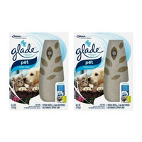 Glade Automatic Spray Air Freshener Starter Kit, Pet Clean Scent, 6.2 oz - 2 Packs