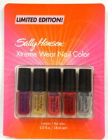 Sally Hansen Xtreme Wear Nail Color Collection, Limited Edition, 5 Colors, 0.13 Oz Each