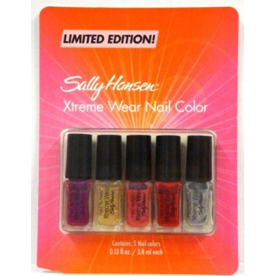 Sally Hansen Xtreme Wear Nail Color Collection, Limited Edition, 5 Colors, 0.13 Oz Each