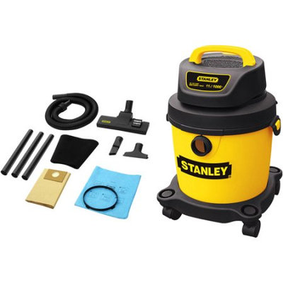 Stanley Vacuum Stanley 2.5 Gallon 4.0 Peak HP Portable Poly Wet/Dry Vacuum