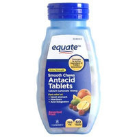 Equate Smooth Chews Extra Strength Assorted Fruit Antacid Tablets, 60 count