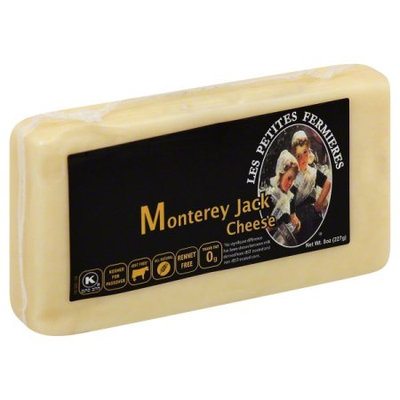 Anderson International Foods Les Petites Fermieres - Monterrey Jack Cheese - Block - 8 oz. - Kosher Product