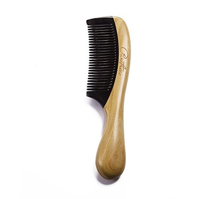 Silentrees No Static Buffalo Horn Comb with Sandalwood Handle