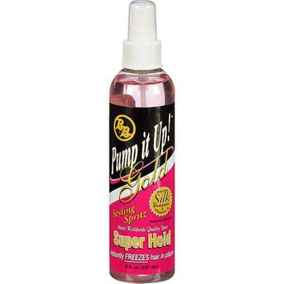 Bronner Brothers Pump It Up Spritz Gold Super Hold, 8 oz