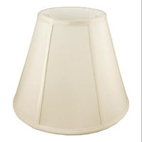 Round Empire Lampshade in Eggshell (10 in. Diam x 8 in. H)