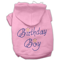 Mirage Pet Products 16-Inch Birthday Boy Hoodies, X-Large, Pink