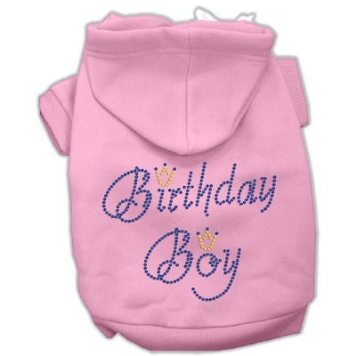 Mirage Pet Products 16-Inch Birthday Boy Hoodies, X-Large, Pink