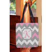 Thumbprintz - Chevron Monogram Tote Bag