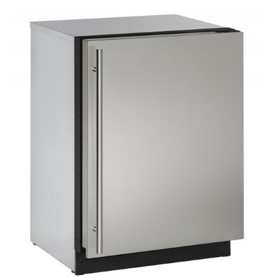 U-Line 2000 Series 2224 - 24 Inch Stainless Steel Solid Door Refrigerator