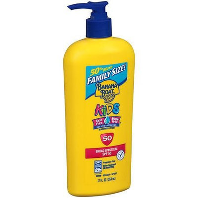 Banana Boat Kids Sunscreen Lotion, SPF 50 Fragrance Free 12.0 fl oz(pack of 6)
