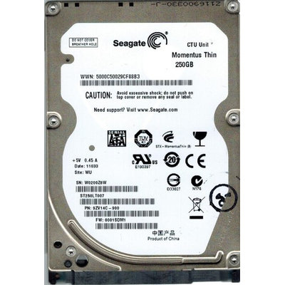 Seagate Momentus ST250LT007 250GB Internal Hard Drive