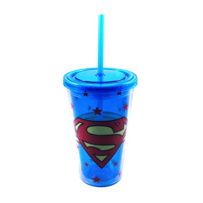 Silver Buffalo, Llc Superman Logo With Strip Cold Cup