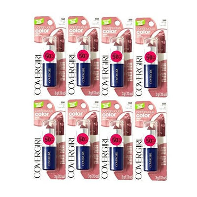 8x CoverGirl In the Nude 550 Lipstick Continuous Color -022700472413