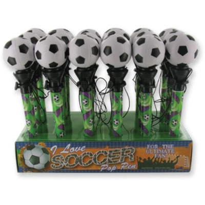 D.M. Merchandising 1949200 Soccer Pop Pen - Case of 64