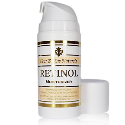 Retinol Cream - Anti-Wrinkle Cream with 2.5% Active Retinol and Hyaluronic Acid - Complite Anti- Aging Treatment for Face and Neck, 3.38 oz