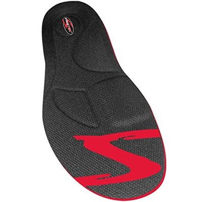 Stridetek Cross Trainer Orthotic Insoles - Arch Support Metatarsal Pad & Gel Plugs Prevent Foot Pain Plantar Fasciitis & Shin Splints - (Red) - Mens 4 / Womens 5