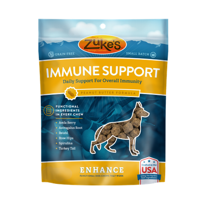 Zukes Zuke's Enhance, Immune Support, Peanut Butter Formula Dog Treats