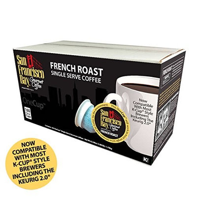 San Francisco Bay OneCup Hazelnut Crème (120 Count) Single Serve Coffee Compatible with Keurig K-cup Brewers Flavored Single Serve Coffee Pods, Compatible with Cuisinart, Bunn Single Serve Brewers
