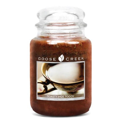Goose Creek 26-Ounce Maple Toddy Essential Jar Candle with Glass Lid