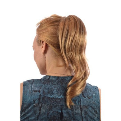 Blonde/Brown Mix Pony Twist Ponytail Hairpiece | Mid Length Wavy Ponytail Claw Clip