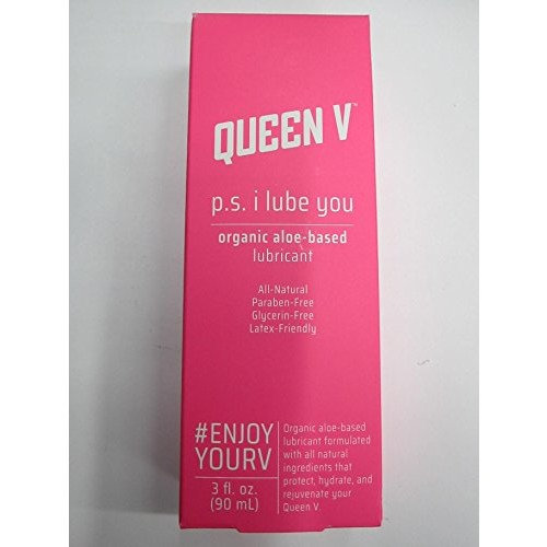 Queen V P.S. I Lube You, Organic Aloe Based Personal Lubricant For