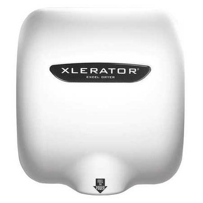 XLERATOR XL-WH-220V Hand Dryer, White,10sec,220V,Zinc Diecast
