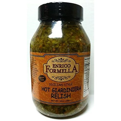 Enrico Formella Hot Giardiniera Relish 32oz.