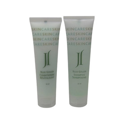 June Jacobs Blue Ginger Shampoo & Conditioner Lot of 18 (9 of each) 1oz bottles