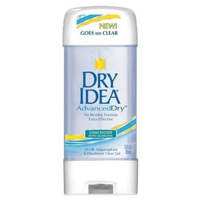 Dry idea anti-perspirant deodorant clear gel, unscented - 3 Oz by Dry Idea