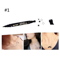 Fenleo Double Head Waterproof Liquid Eyeliner Tattoo Stamp Liner Pencil Makeup Trendy
